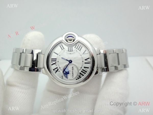 Copy Cartier Ballon Bleu Moonphase Watch Stainless Steel Sapphire crystal Copy Cartier Ballon Bleu Moonphase Watch Stainless Steel Sapphire crystal