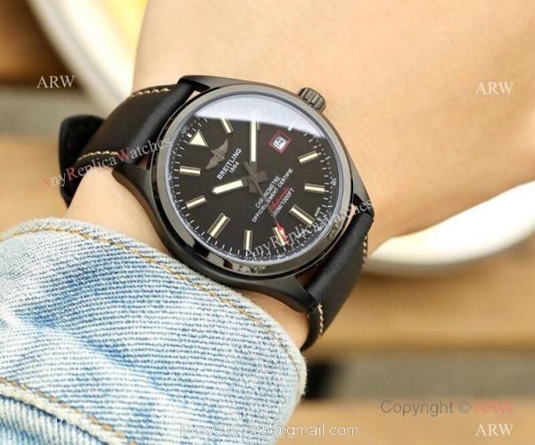 2019 Replica Breitling Avenger Men Watch SS Blue Dial Blue Leather strap 2019 Replica Breitling Avenger Men Watch SS Blue Dial Blue Leather strap