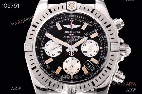BaselWorld Breitling Chronomat Aermacchi SS Black Dial Watch GF Factory BaselWorld Breitling Chronomat Aermacchi SS Black Dial Watch GF Factory