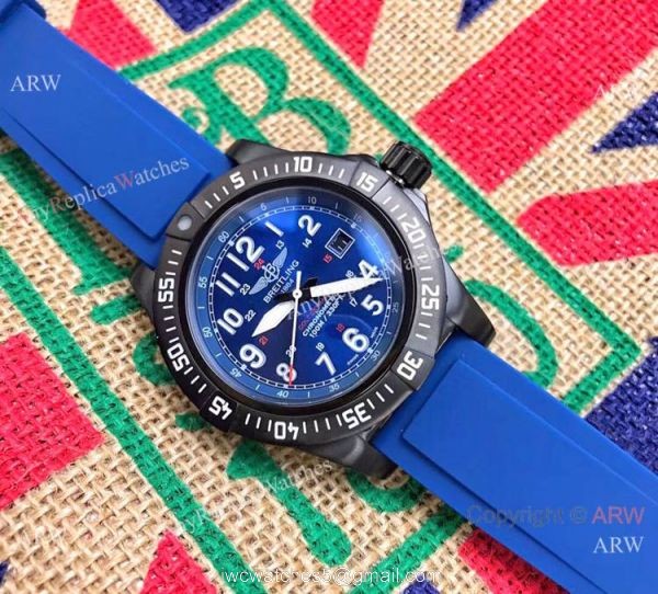 Breitling Colt Skyracer Chronometer Copy Watch Blue Rubber Strap Breitling Colt Skyracer Chronometer Copy Watch Blue Rubber Strap