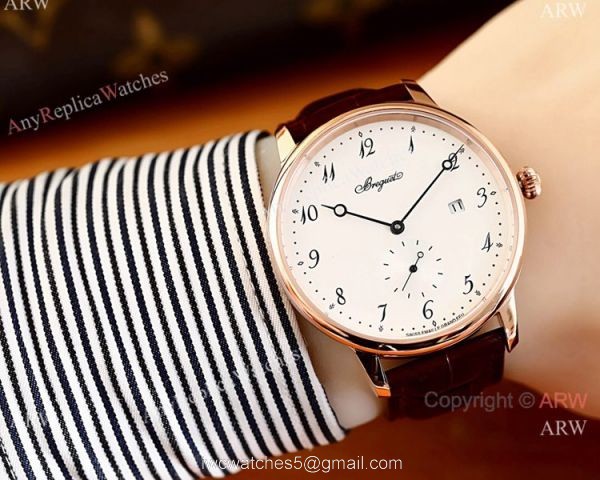 Replica Breguet Classique SS White Arabic Dial Watches 40mm Replica Breguet Classique SS White Arabic Dial Watches 40mm