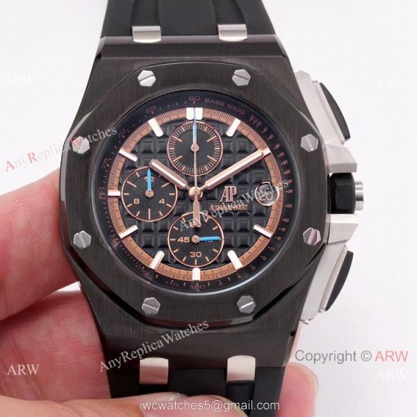 Copy Audemars Piguet Royal Oak Offshore SS BlackRed Face watch New Style Copy Audemars Piguet Royal Oak Offshore SS BlackRed Face watch New Style