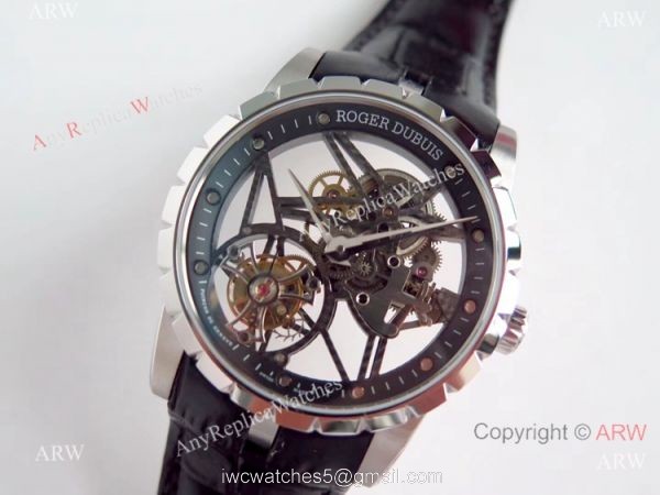 BBR Factory Roger Dubuis Excalibur Rose Gold Skeleton Tourbillon SS Watch BBR Factory Roger Dubuis Excalibur Rose Gold Skeleton Tourbillon SS Watch