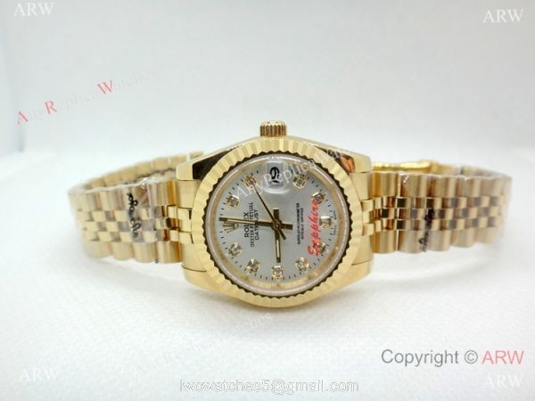 Clone Rolex Datejust Silver Dial Jubilee Watch Yellow Gold 31mm Clone Rolex Datejust Silver Dial Jubilee Watch Yellow Gold 31mm