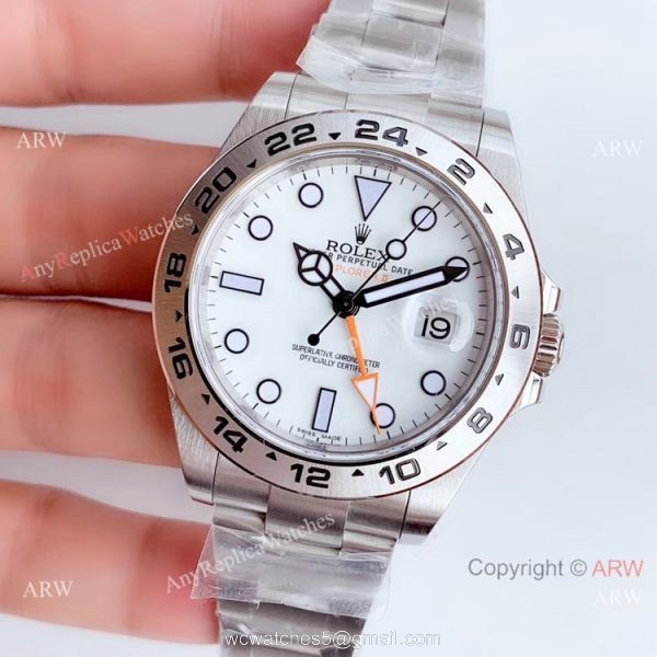 Swiss Replica Rolex Explorer II 42mm White Dial V7 Swiss 3186 Noob Watch Factory Swiss Replica Rolex Explorer II 42mm White Dial V7 Swiss 3186 Noob Watch Factory