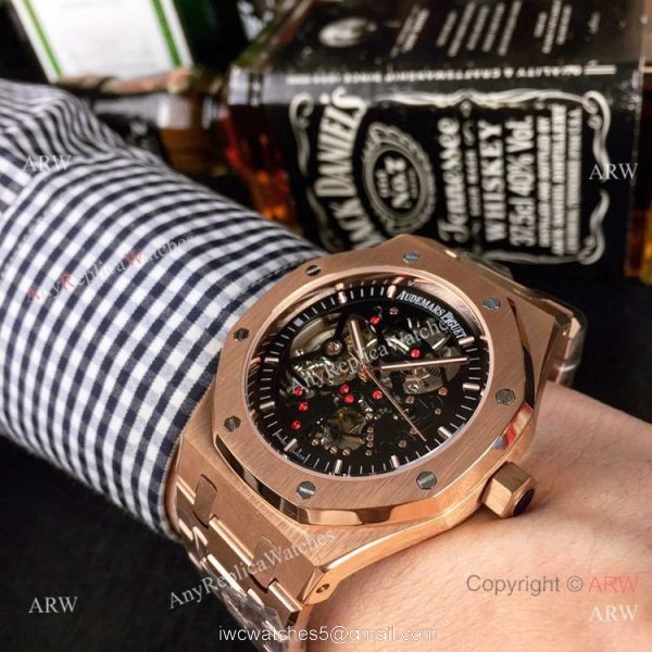 Copy Audemars Piguet Royal Oak Skeleton Rose Gold Watch 44mm Copy Audemars Piguet Royal Oak Skeleton Rose Gold Watch 44mm