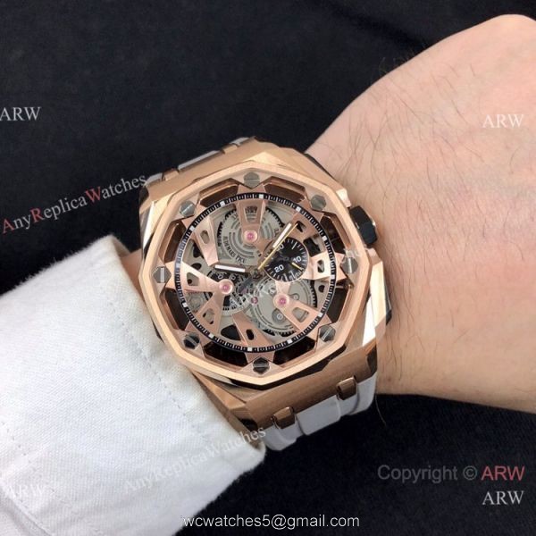New Copy Audemars Piguet Royal Oak Offshore Limited Edition Watch Rose Gold Grey Face New Copy Audemars Piguet Royal Oak Offshore Limited Edition Watch Rose Gold Grey Face