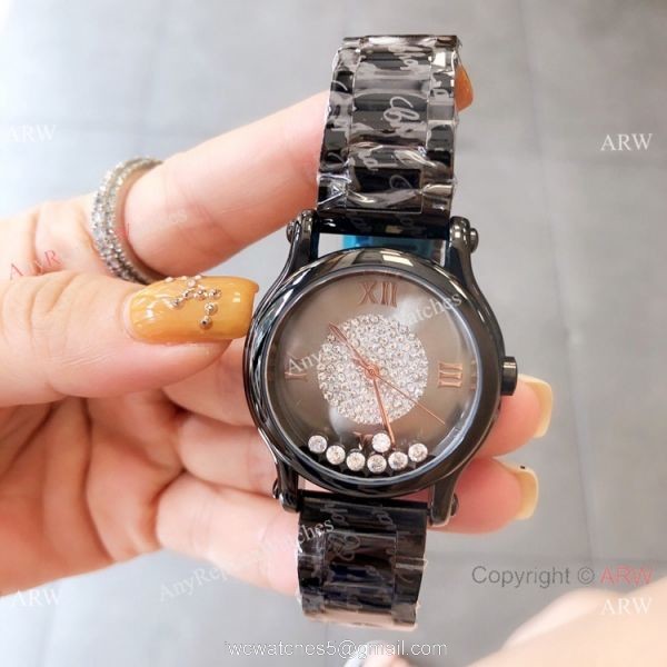 Copy Chopard Happy Sport Quartz Watch Black Case White Dial Copy Chopard Happy Sport Quartz Watch Black Case White Dial