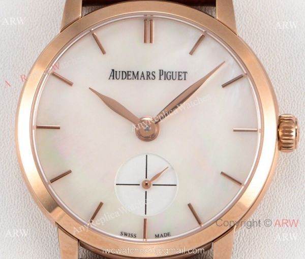 GBF Replica Audemars Piguet Jules Audemars Cal.3090 Watch Rose Gold White MOP Dial GBF Replica Audemars Piguet Jules Audemars Cal.3090 Watch Rose Gold White MOP Dial