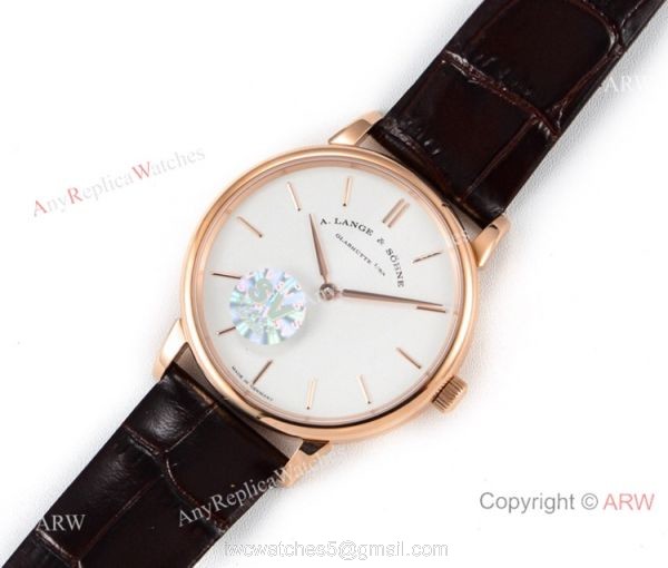 Copy A.Lange Sohne Saxonia Thin Swiss 2892 Watch White Face Rose Gold Copy A.Lange Sohne Saxonia Thin Swiss 2892 Watch White Face Rose Gold