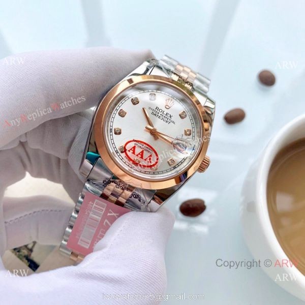 New Style Rolex Oyster Perpetual Datejust 36mm Watch Rose Gold Diamond Dial New Style Rolex Oyster Perpetual Datejust 36mm Watch Rose Gold Diamond Dial