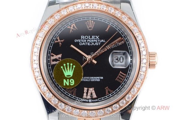 Swiss Rolex Datejust II 41 Two Tone Rose Gold Black Watch / Rolex Grade 1 Copy Swiss Rolex Datejust II 41 Two Tone Rose Gold Black Watch / Rolex Grade 1 Copy