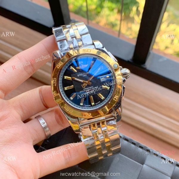 New Copy Breitling Chronomat 01 43mm Watches Two Tone and White New Copy Breitling Chronomat 01 43mm Watches Two Tone and White