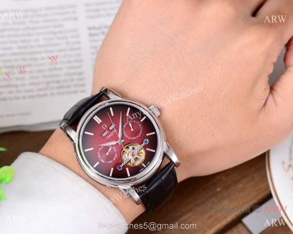 Buy Replica Omega Grand Complications Watches SS Brown Leather Strap Buy Replica Omega Grand Complications Watches SS Brown Leather Strap