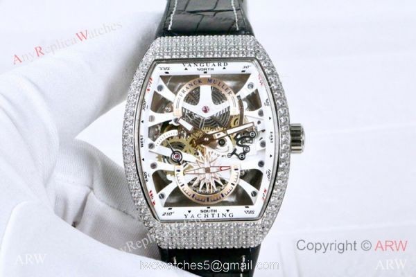 New Franck Muller Vanguard Yachting Anchor Diamond Skeleton Watch / Knock off Watches China New Franck Muller Vanguard Yachting Anchor Diamond Skeleton Watch / Knock off Watches China