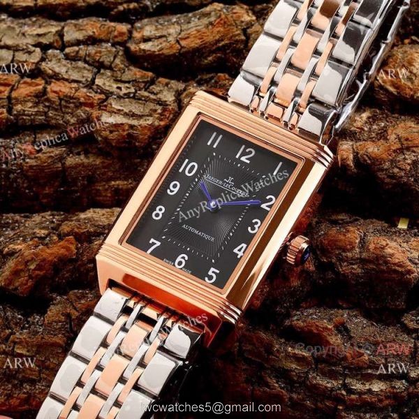 New Copy Jaeger-LeCoultre Reverso Classic 46mm Watch Stainless Steel Black Face New Copy Jaeger-LeCoultre Reverso Classic 46mm Watch Stainless Steel Black Face