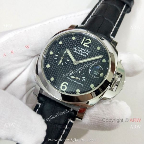 Best Quality Replica Panerai Luminor Power reserve Regatta PAM222 Watch Black Dial Best Quality Replica Panerai Luminor Power reserve Regatta PAM222 Watch Black Dial