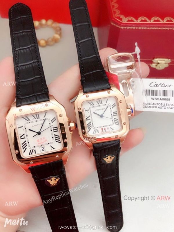 Clone Cartier Santos de Rose Gold Quartz Watch Japan Grade Clone Cartier Santos de Rose Gold Quartz Watch Japan Grade