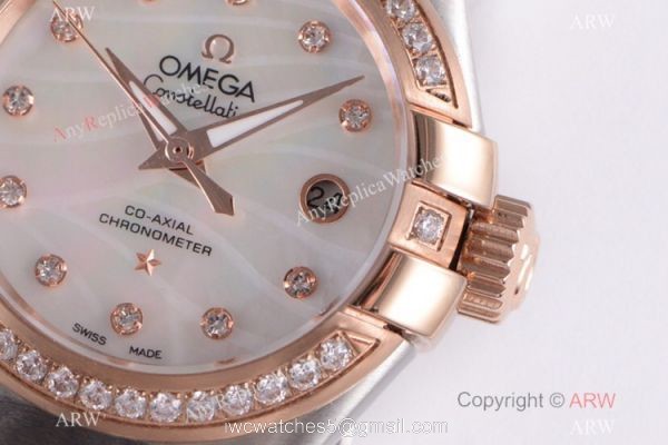 Omega Constellation 2-Tone Rose Gold 8521 Watch Super Clone Omega Constellation 2-Tone Rose Gold 8521 Watch Super Clone
