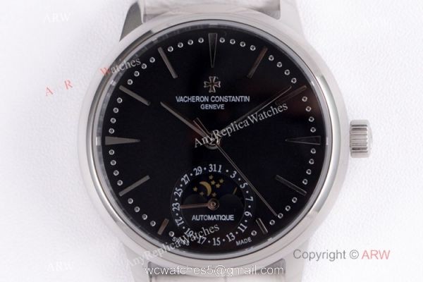 (VC) Swiss Grade Vacheron Constantin Patrimony Watch Vacheron Constantin Geneve Fake White Leather Strap (VC) Swiss Grade Vacheron Constantin Patrimony Watch Vacheron Constantin Geneve Fake White Leather Strap