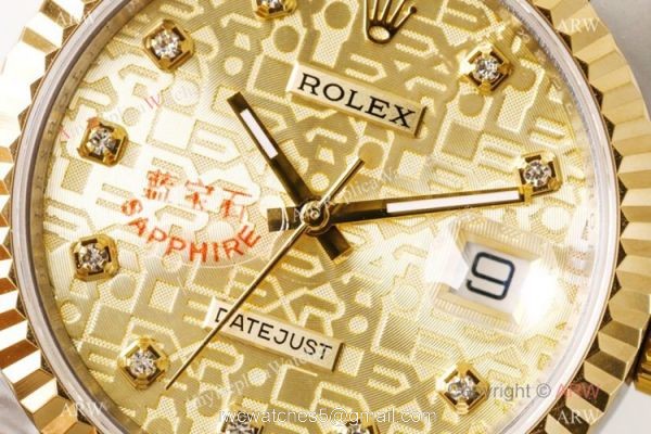 N9 Factory Copy Rolex Datejust Jubilee Gold Micro Face 39mm Watch ETA2836 N9 Factory Copy Rolex Datejust Jubilee Gold Micro Face 39mm Watch ETA2836