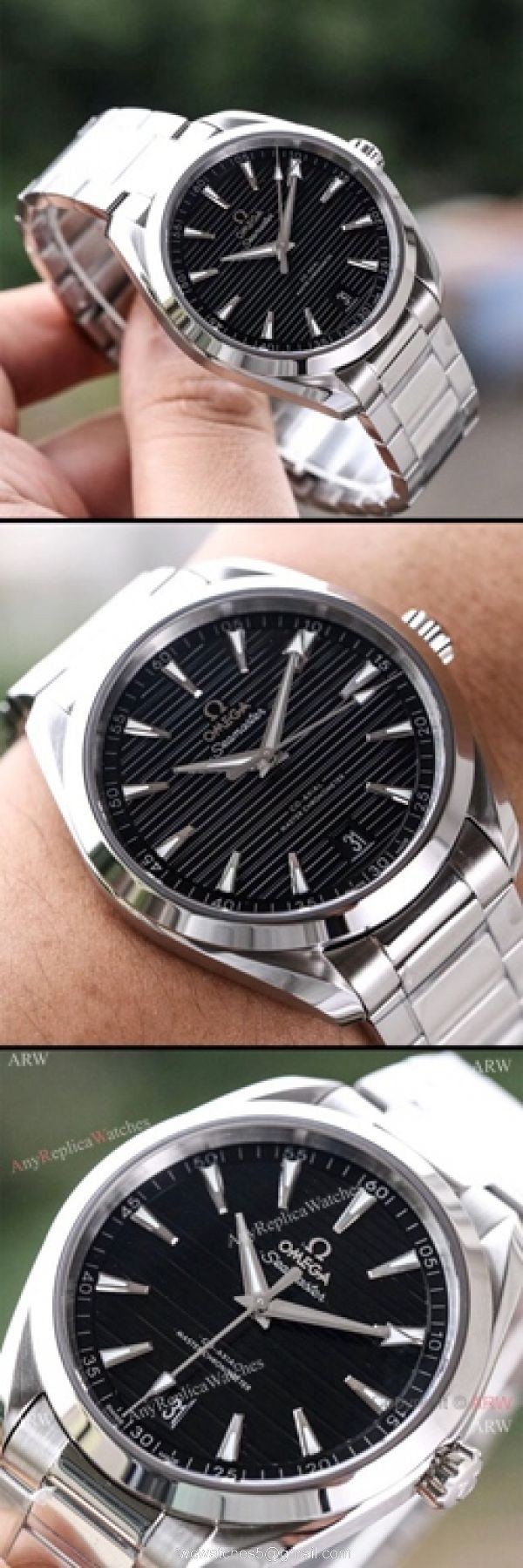 (VSF) Swiss Omega Seamaster Aqua Terra Copy Watch Black Face Watch 41mm (VSF) Swiss Omega Seamaster Aqua Terra Copy Watch Black Face Watch 41mm