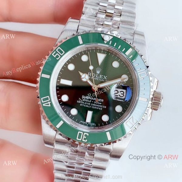 (EW) Swiss Rolex Submariner Hulk Replica Watch Green Dial Jubilee Strap 3135 Movement (EW) Swiss Rolex Submariner Hulk Replica Watch Green Dial Jubilee Strap 3135 Movement