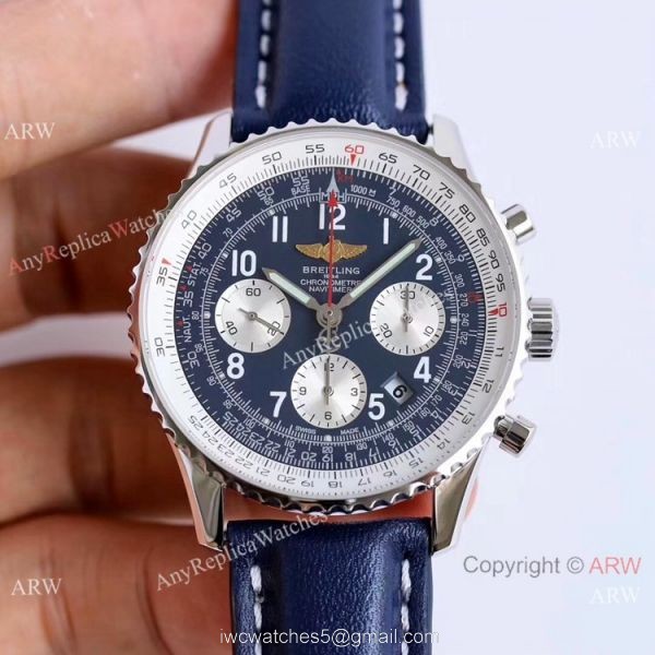 JF Factory Copy Breitling Navitimer 01 Automatic Chronograph Watch SS Blue Dial JF Factory Copy Breitling Navitimer 01 Automatic Chronograph Watch SS Blue Dial