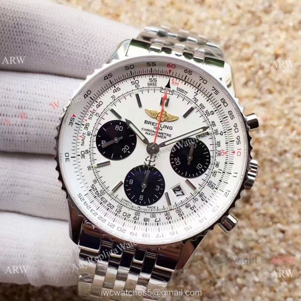 Swiss Grade 1 Breitling Navitimer 01 White Face JF 7750 Watch Super Clone Swiss Grade 1 Breitling Navitimer 01 White Face JF 7750 Watch Super Clone