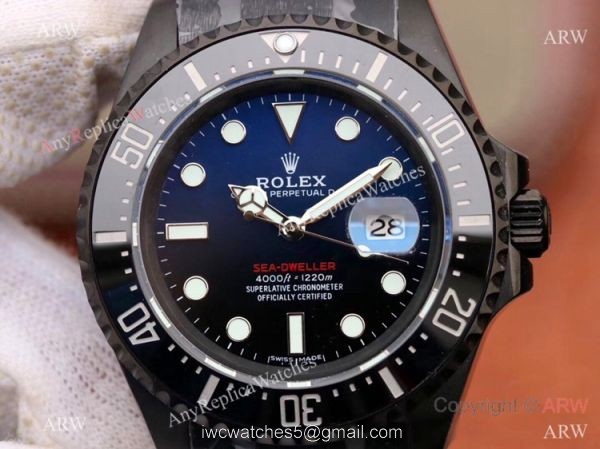 Swiss Grade 1 Rolex Sea Dweller 50th Anniversary Replica Watch D Blue Dial 43mm Swiss Grade 1 Rolex Sea Dweller 50th Anniversary Replica Watch D Blue Dial 43mm