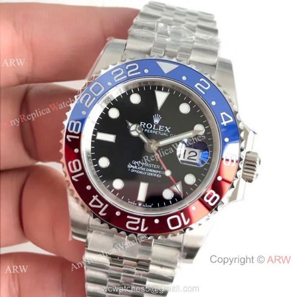 (EW) Rolex GMT-Master II Pepsi 126710BLRO Stainless Steel Watch Swiss ETA2836 (EW) Rolex GMT-Master II Pepsi 126710BLRO Stainless Steel Watch Swiss ETA2836