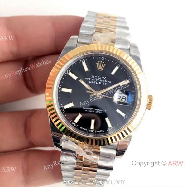 (EW) Swiss 3235 Rolex Datejust II Two Tone Black Face 41 Watch Rolex Grade 1 Copy (EW) Swiss 3235 Rolex Datejust II Two Tone Black Face 41 Watch Rolex Grade 1 Copy