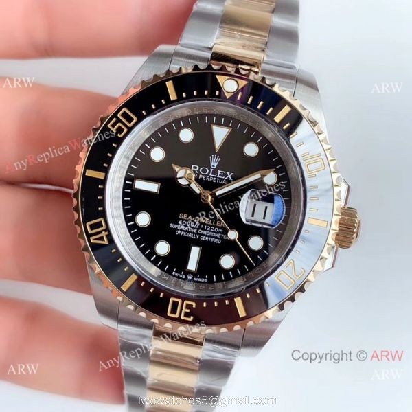 Noob V3 Rolex Sea-Dweller 126603 Two Tone Black Dial Watch Super Clone Noob V3 Rolex Sea-Dweller 126603 Two Tone Black Dial Watch Super Clone