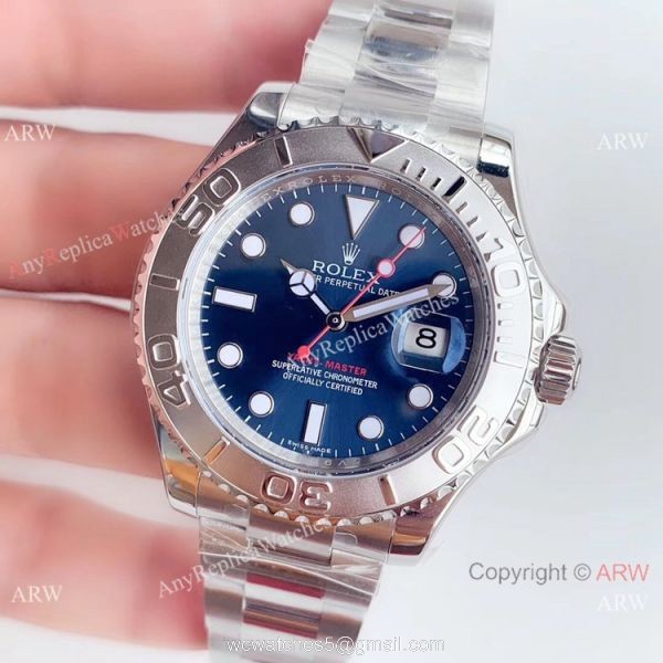 Swiss Replica Rolex Yacht Master ?r 2824 Stainless Steel Blue Dial Watch Swiss Replica Rolex Yacht Master ?r 2824 Stainless Steel Blue Dial Watch