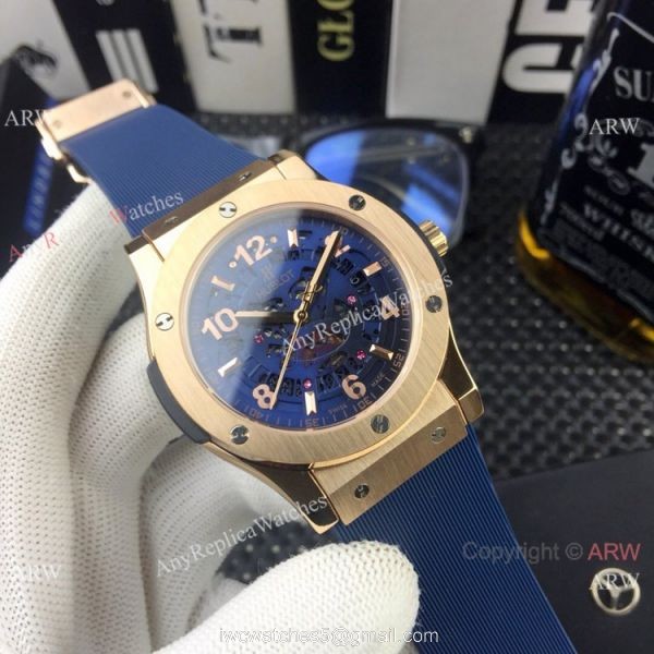 Copy Hublot Classic Fusion Skeleton Face Rose Gold Watch 2019 New Copy Hublot Classic Fusion Skeleton Face Rose Gold Watch 2019 New