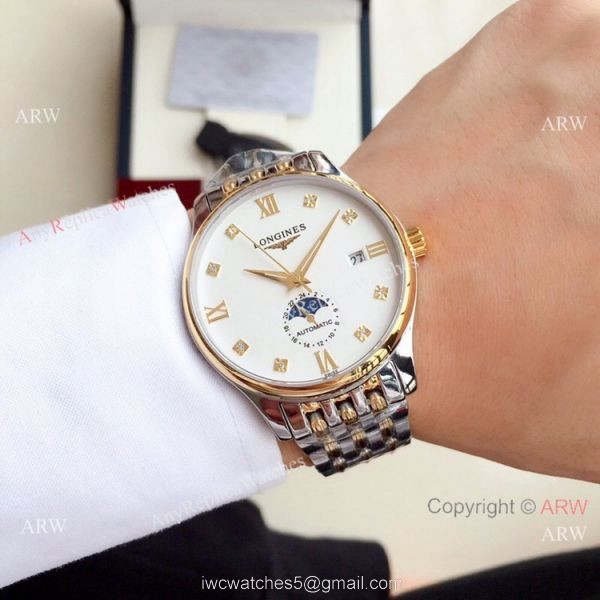 Clone Longines Master Moonphase Stainless Steel Diamond Watch 39mm Clone Longines Master Moonphase Stainless Steel Diamond Watch 39mm