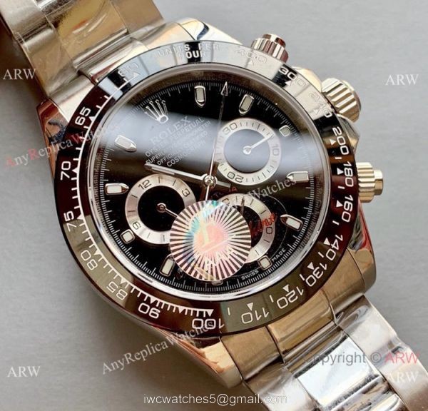 Copy Rolex Daytona 40 Stainless Steel Black Ceramic Bezel watches Copy Rolex Daytona 40 Stainless Steel Black Ceramic Bezel watches