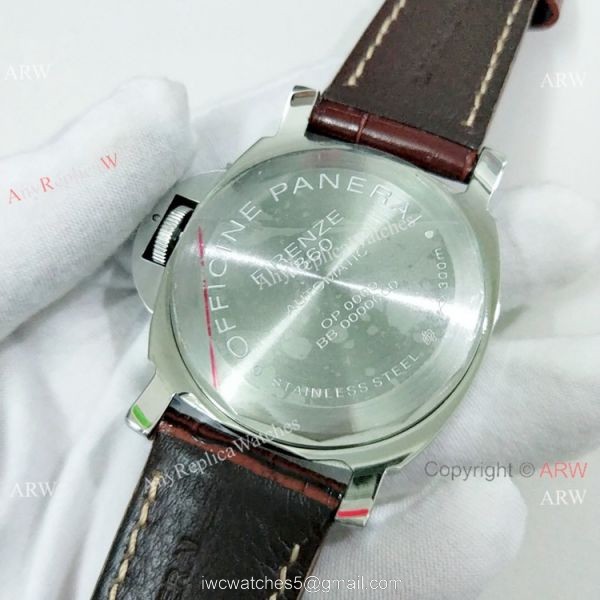 Fake Panerai Luminor GMT PAM00088 Watch Ss Brown Leather Band Fake Panerai Luminor GMT PAM00088 Watch Ss Brown Leather Band