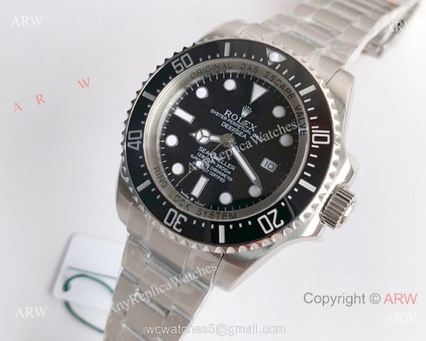 NEW Noob Rolex Deepsea 126660 SS Black Face 1:1 V10 904L Watch NEW Noob Rolex Deepsea 126660 SS Black Face 1:1 V10 904L Watch