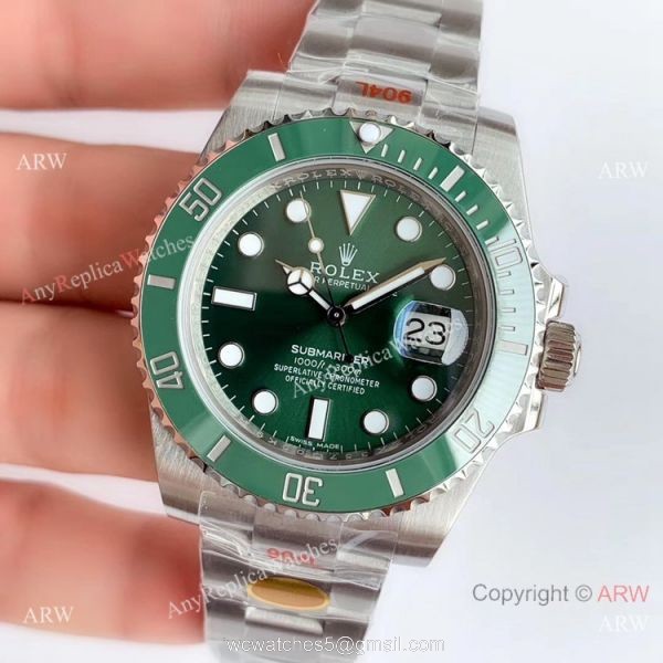 Noob Factory Rolex Submariner Hulk Replica Watch 904L 3135 Movement (V10 Version) Noob Factory Rolex Submariner Hulk Replica Watch 904L 3135 Movement (V10 Version)