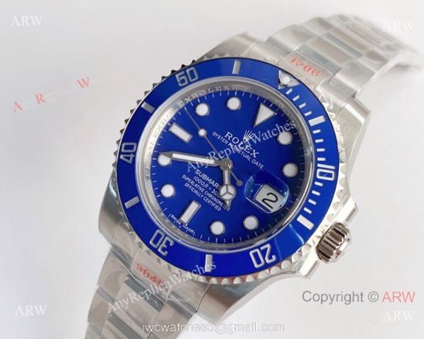 NEW Rolex Submariner Smurf Blue Ceramic Noob 3135 Replica Watch (V10) NEW Rolex Submariner Smurf Blue Ceramic Noob 3135 Replica Watch (V10)