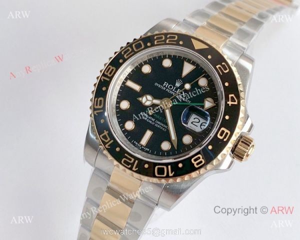 NEW Rolex GMT-Master II 2 Tone Noob 3135 Replica Watch (V10 Version) NEW Rolex GMT-Master II 2 Tone Noob 3135 Replica Watch (V10 Version)