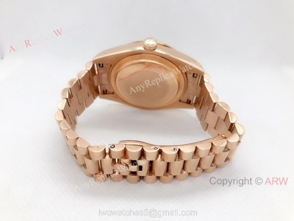 Copy Rolex Day Date 40mm Watch Green Dial Rose Gold President Band Copy Rolex Day Date 40mm Watch Green Dial Rose Gold President Band
