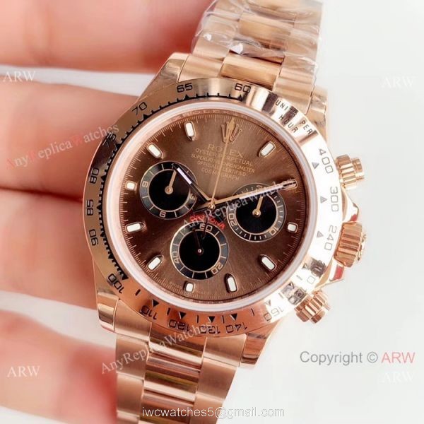 JH Factory Swiss 4130 Rolex Daytona Chocolate Replica Watch 40mm JH Factory Swiss 4130 Rolex Daytona Chocolate Replica Watch 40mm