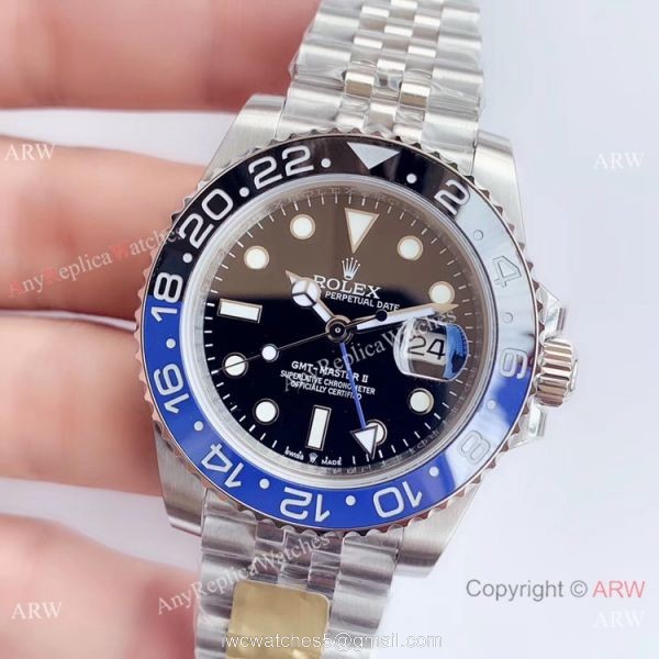 Rolex GMT Master ii Rolex Batman Replica Watch / UN factory 904L Swiss 3285 Rolex GMT Master ii Rolex Batman Replica Watch / UN factory 904L Swiss 3285