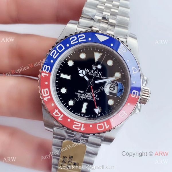 SWISS Rolex GMT Master II Pepsi Replica Watch UN Factory/904L/Swiss 3285 SWISS Rolex GMT Master II Pepsi Replica Watch UN Factory/904L/Swiss 3285