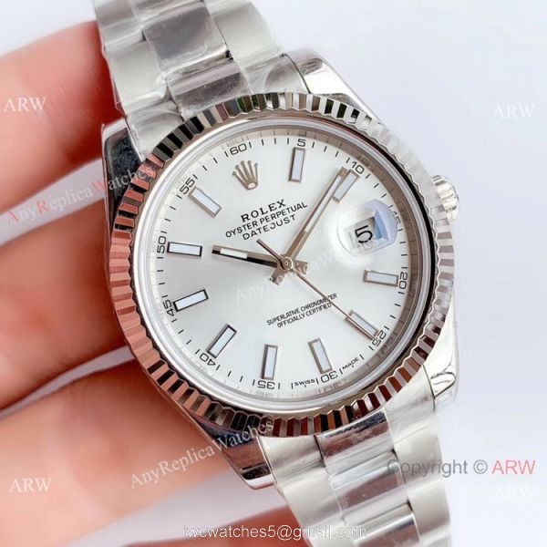 NEW Upgraded Swiss Copy Rolex Datejust II 3235 V3 Silver Face Watch 41mm NEW Upgraded Swiss Copy Rolex Datejust II 3235 V3 Silver Face Watch 41mm