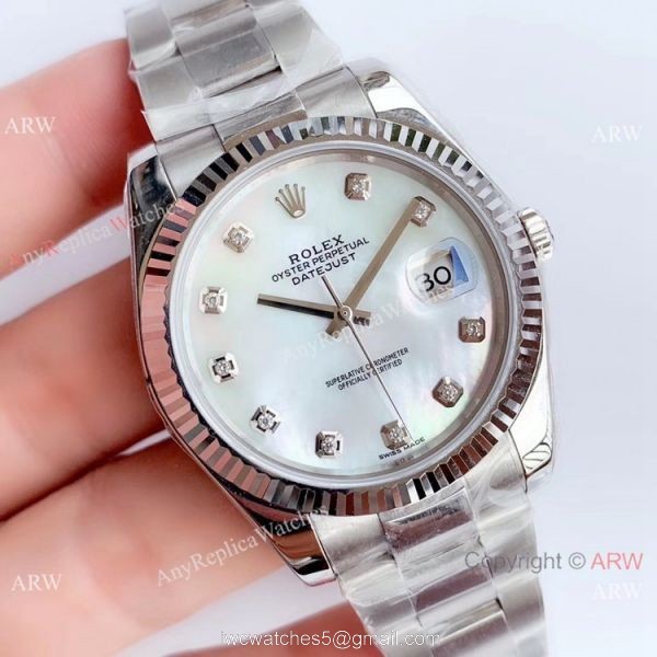 NEW Upgraded ETA3235 V3 Rolex Datejust II Watch SS White MOP Face Oyster Band NEW Upgraded ETA3235 V3 Rolex Datejust II Watch SS White MOP Face Oyster Band