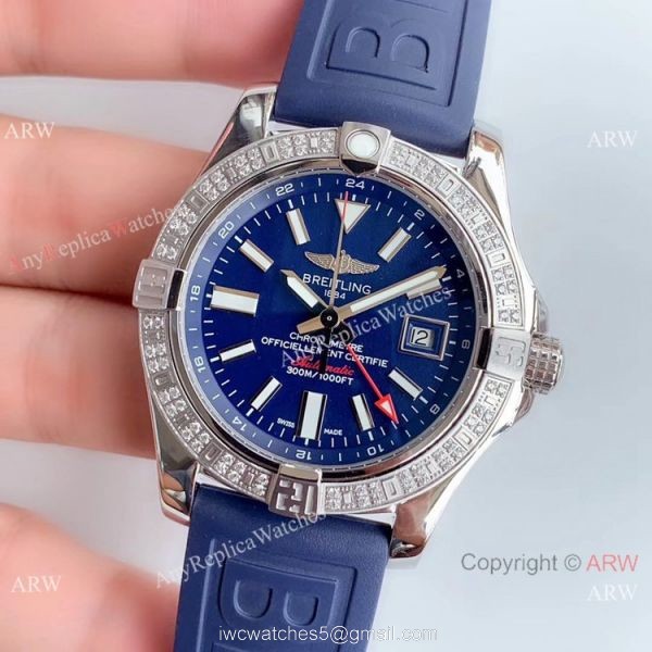 Noob Factory V2 Breitling Avenger II GMT Diamond Bezel / Best Replica Watches China Noob Factory V2 Breitling Avenger II GMT Diamond Bezel / Best Replica Watches China