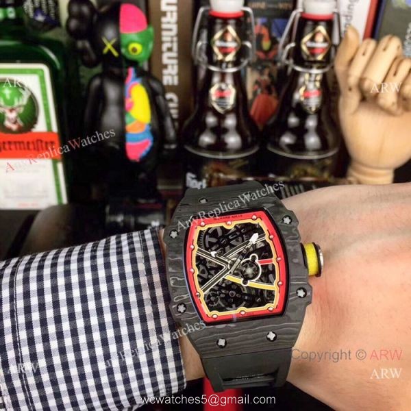 Swiss Copy Richard Mille RM67-02 Automatic Watch NTPT Carbon Skeletal Dial 48mm Swiss Copy Richard Mille RM67-02 Automatic Watch NTPT Carbon Skeletal Dial 48mm